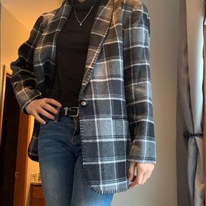 Coldwater Creek black and gray blazer.